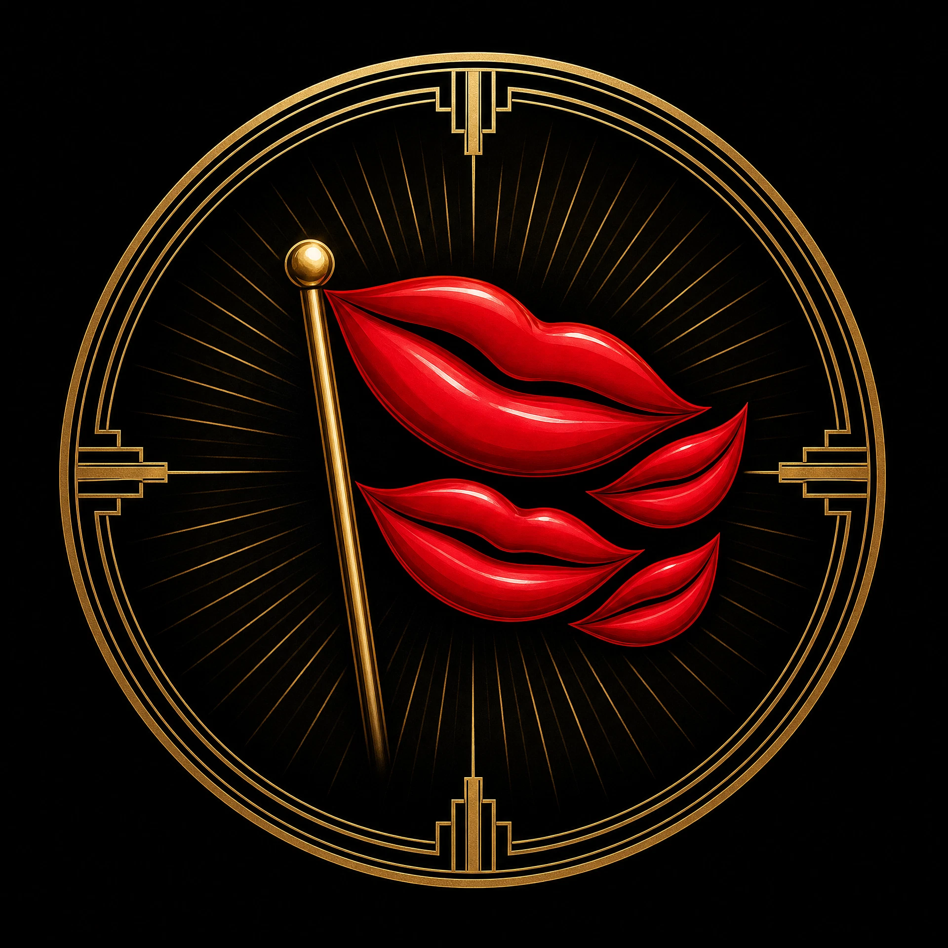 The original Red Flag Diaries signature red lips-flag